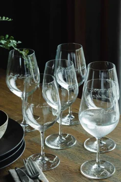 Hot Lykketegning - Fyll livet med det som godt er, Rødvinsglass 62 cl Glass