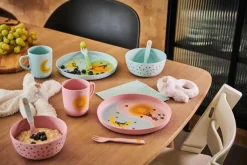 Best Lykketegning - God morgen/ God natt Barnesett 35 cl blå Servering|Servise