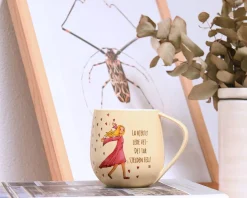 Discount Lykketegning - Hjertet, 40 cl gul Krus