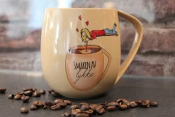 Discount Lykketegning - Lykke Krus 40 cl lysebrun Krus