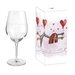 Best Lykketegning - Slipp drømmene fri og svev litt, Rødvinsglass 62 cl Glass