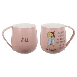 Online Lykketegning - Søster Krus 40 cl rosa Krus