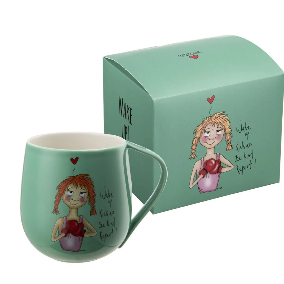 New Lykketegning - Wake up Krus 40 cl grønn Krus