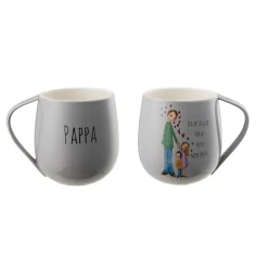 Outlet Lykketegning Pappa grå Krus