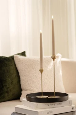 Outlet Lysestake Blonde 30 cm gull Lysestaker|Julelys Og Lysestaker