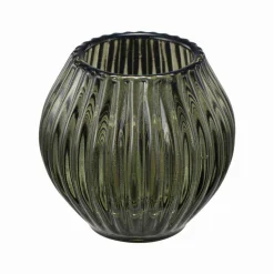 New Lysestake Kombi Rille 7 cm grønn Lysestaker