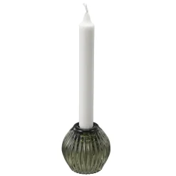 New Lysestake Kombi Rille 7 cm grønn Lysestaker