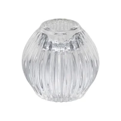 Lysestake Kombi Rille 7 cm klar Lysestaker