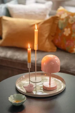 Outlet Lysestake Melina 28,5cm beige Lysestaker