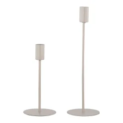 Clearance Lysestake Melina 18cm beige Lysestaker