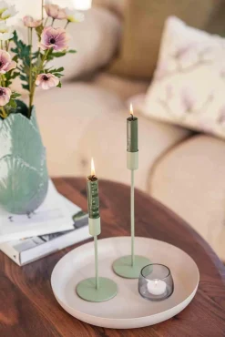 Hot Lysestake Melina 18cm grønn Lysestaker