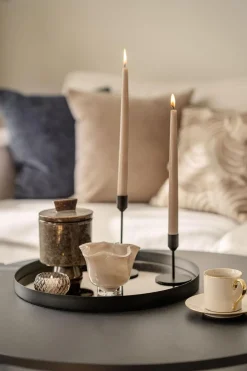 Outlet Lysestake Prato 18,5cm Sort Lysestaker