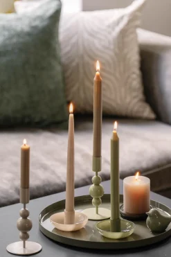 Sale Lysestake Stine 4,5 cm, grønn Lysestaker