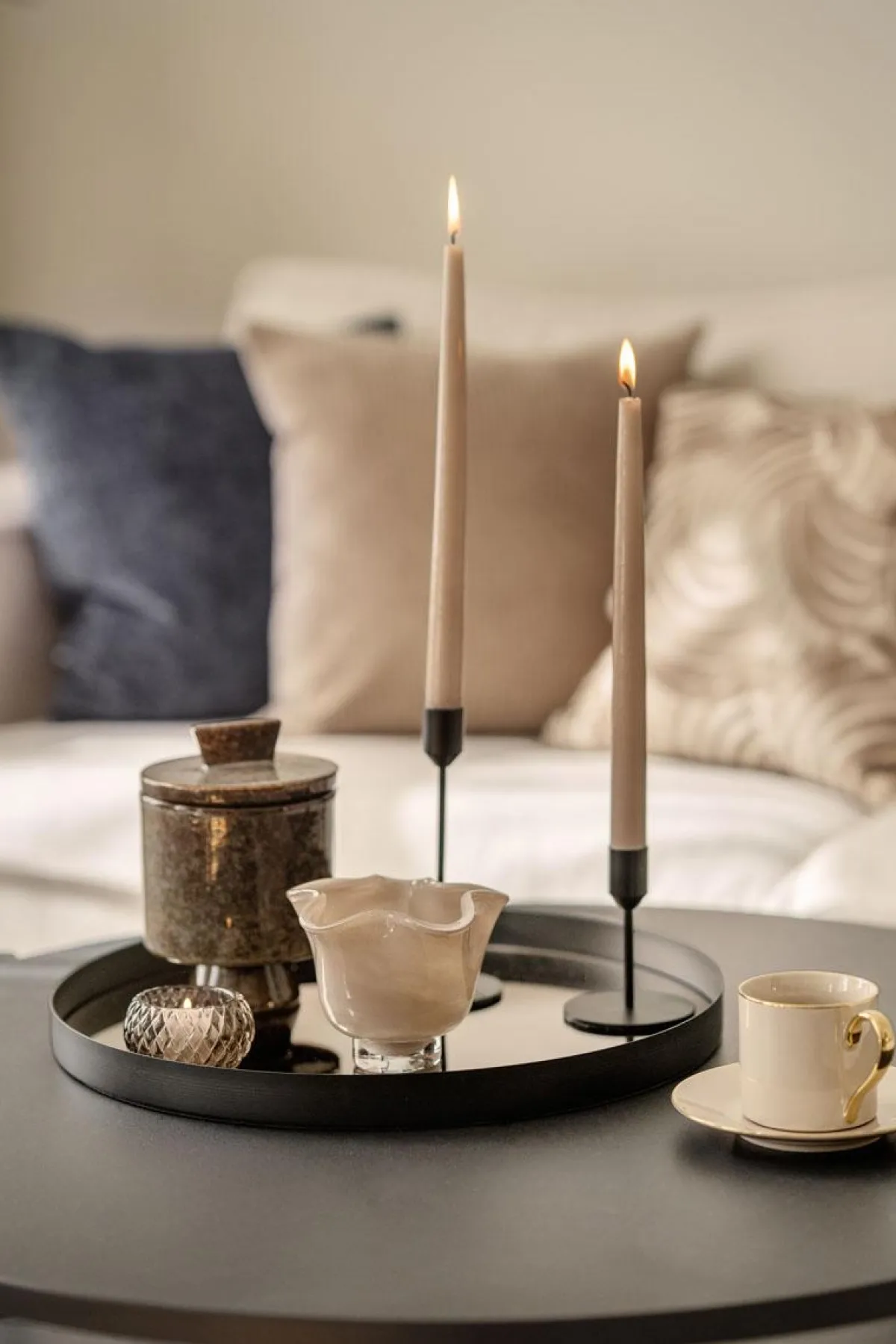 New Lysfat Speil lys brun 40 cm Lysfat