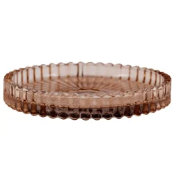 Clearance Lysholder rille 9cm brun Lysfat|Lysestaker