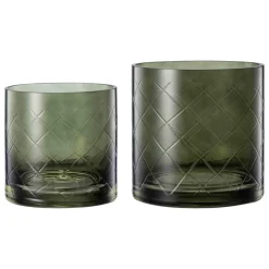 New Lyslykt Billie rutet 12cm grønn Lykter