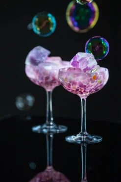 Sale Magnor - Swirl Champagneglass, rosa Glass