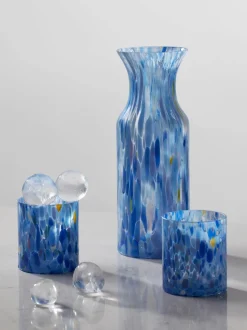 Sale Magnor - Swirl drikkeglass/lykt blå Glass
