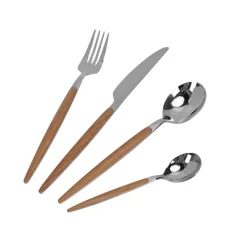 Clearance Modern House - Eik Bestikksett 16 deler Bestikk