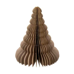 New Papirtre 15cm beige Julepynt