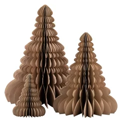 New Papirtre 15cm beige Julepynt