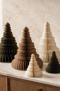 Hot Papirtre 15cm creme Julepynt