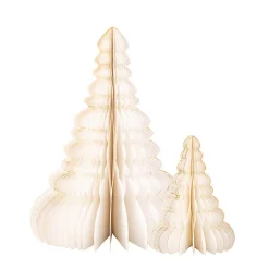 New Papirtre 30cm creme Julepynt