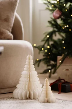 New Papirtre 30cm creme Julepynt