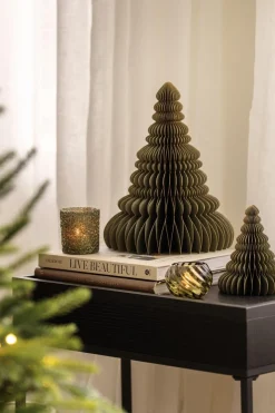 Hot Papirtre 15cm grønn Julepynt