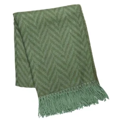 Pledd ZigZac 130x170 cm grønn Pledd
