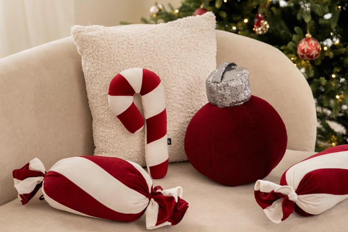 Best Pute Candy 9x32cm rød Putetrekk|Juleputer