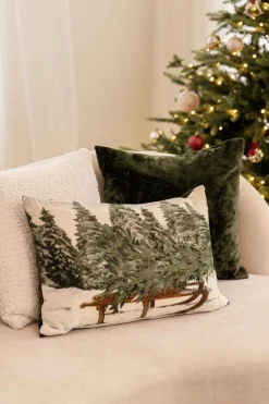 New Putetrekk Bianca 48x48cm grønn Putetrekk|Juletekstil