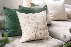 Clearance Putetrekk Chenille 48x48 cm grønn Putetrekk