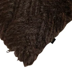 Online Putetrekk Faux fur grafisk 48x48cm brun Putetrekk|Juletekstil