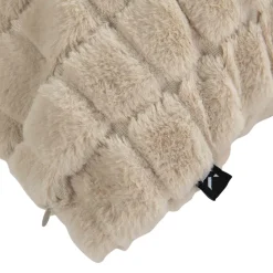 Best Putetrekk Faux fur ruter 48x48cm Putetrekk