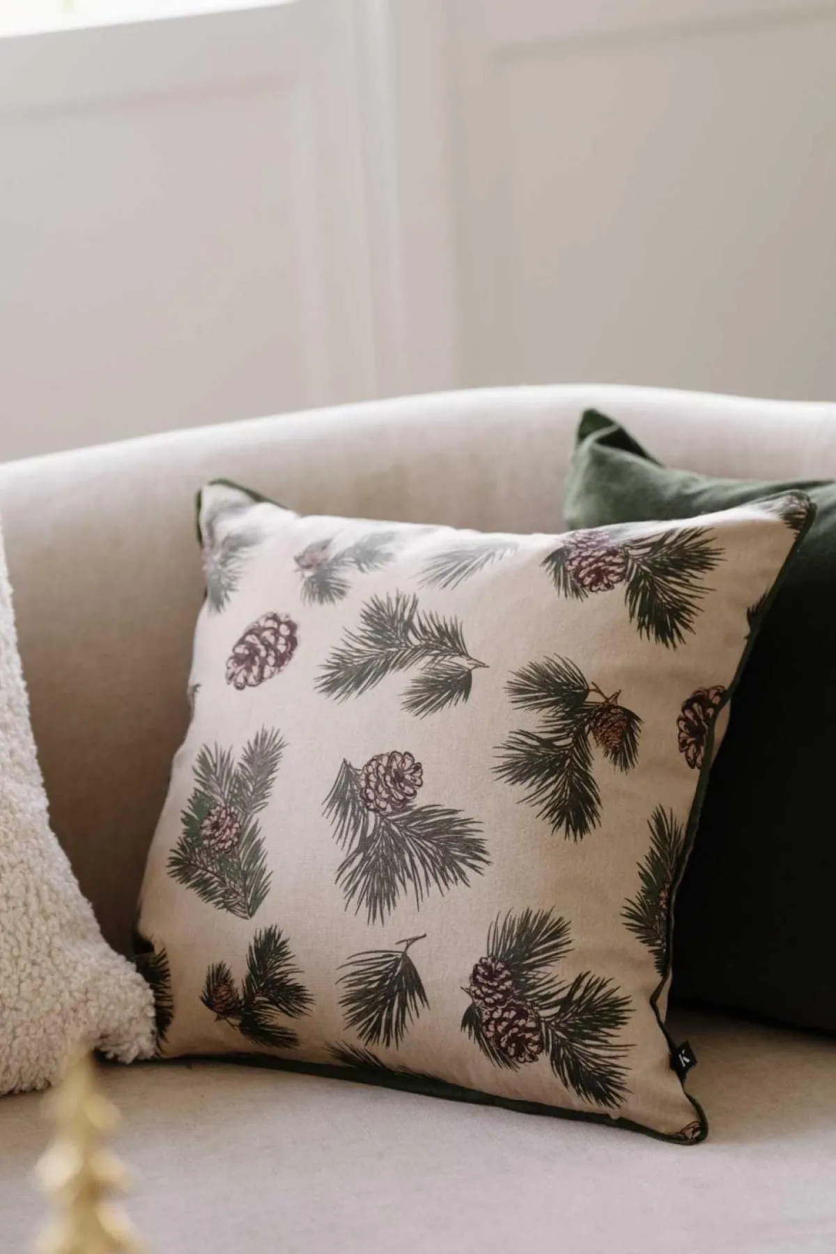 Outlet Putetrekk Furufunn 48x48cm Putetrekk|Juletekstil