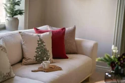 Outlet Putetrekk Nostalgisk tre 48x48 cm Putetrekk|Juletekstil