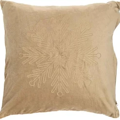 Online Putetrekk snøfnugg beige Putetrekk|Juletekstil