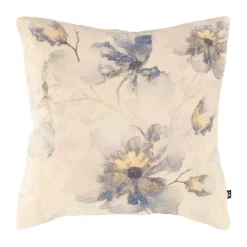 Discount Putetrekk Velur Blå blomst 48x48 cm Putetrekk