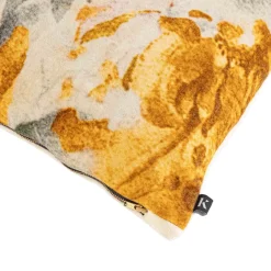 New Putetrekk velur Fleur 48x48cm oker Putetrekk