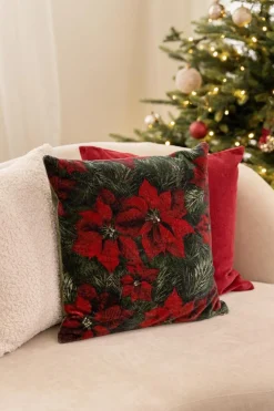 Putetrekk velur Julestjerne 48x48cm Putetrekk|Juletekstil