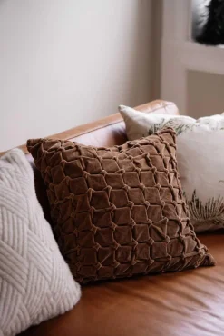 Sale Putetrekk velur Sassari 48x48cm brun Putetrekk|Juleputer