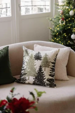 Outlet Putetrekk velur Skog 48x48cm Putetrekk|Juletekstil