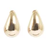 Outlet Øredobber, stor dråpe, Gull Ørepynt