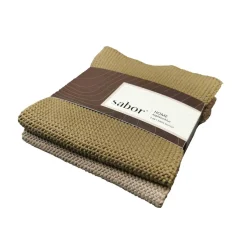 Clearance Sabor - Home Kjøkkenkluter 2-pk grønn Kjøkkentekstil