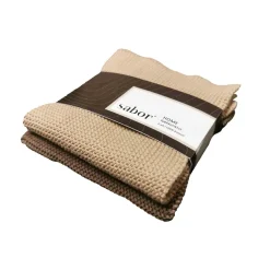 New Sabor - Home Kjøkkenkluter 2-pk brun Kjøkkentekstil