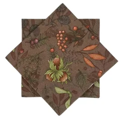 Clearance Serviett Autumn fruits Brun Servietter