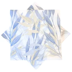 Sale Serviett Blad blå/beige Servietter
