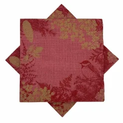 Discount Serviett jul natur rød Servietter|Juleservietter