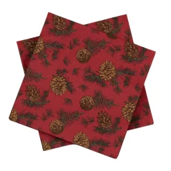 New Serviett Kongle Rød Servietter|Juleservietter